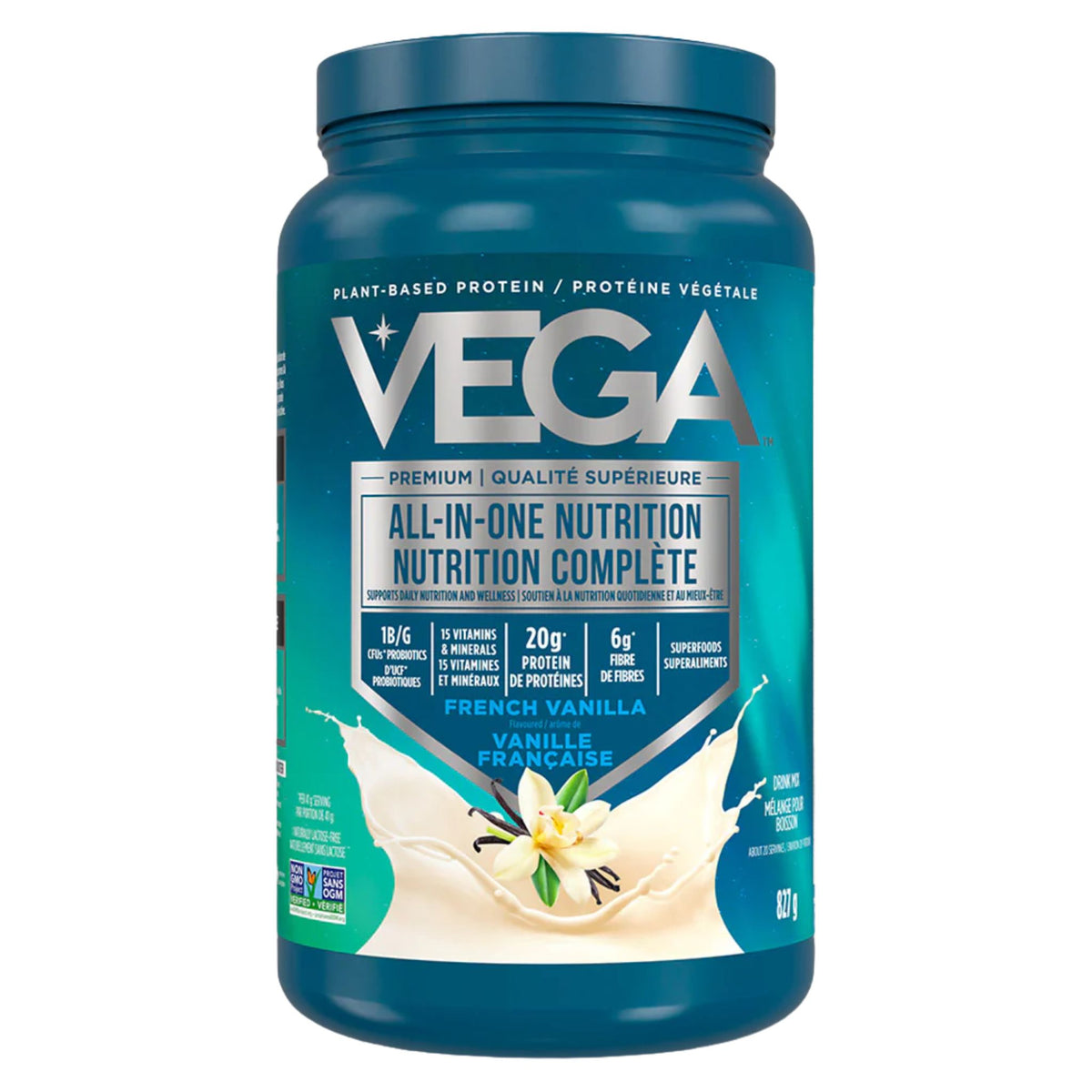 Vega All - In - One Nutrition French Vanilla 827g - Nature's Source Inc
