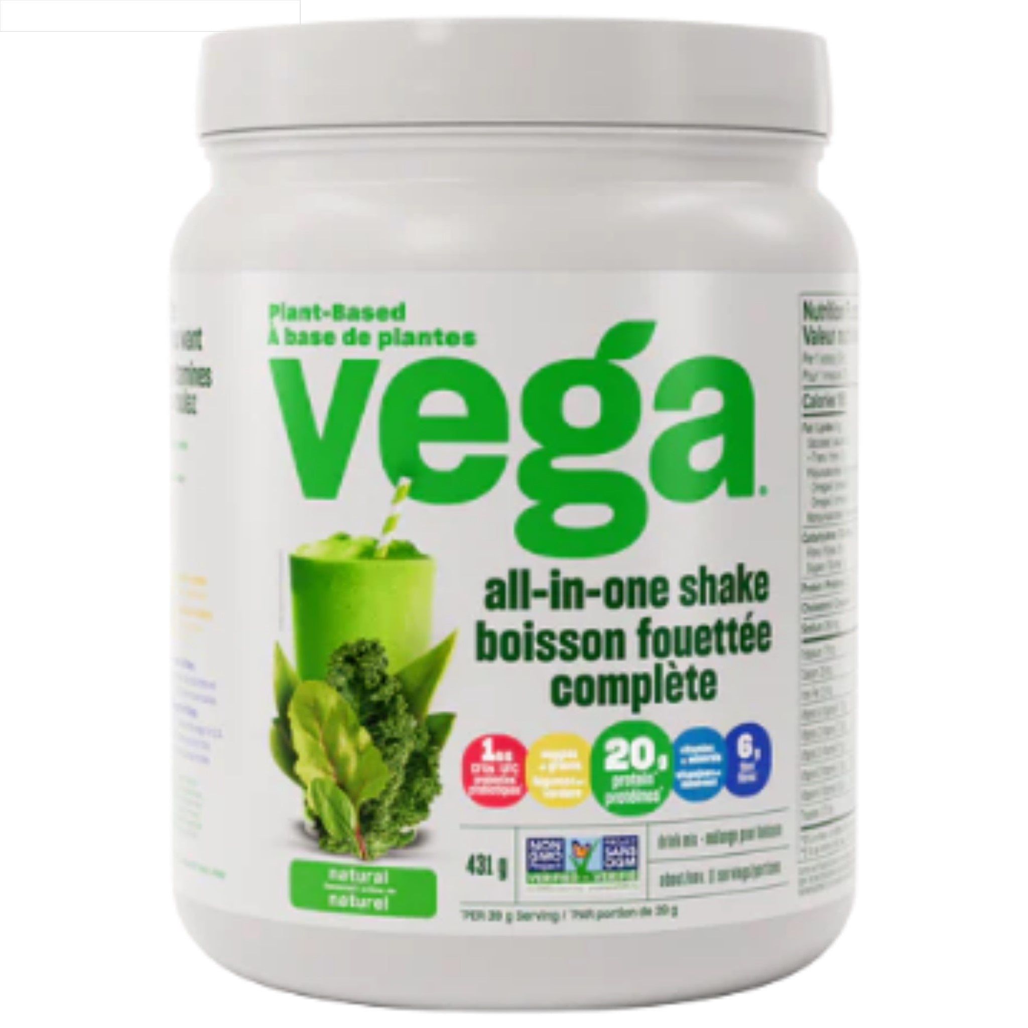 Vega One Protein Natural 431g - Nature's Source Inc