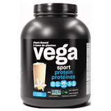Vega Plant - Based Sport Protein Vanilla 1.86kg - Protein for Post Workout Recovery, Clean Nutrition Powder, Zero Sugar Added Vegan Protein, Can Add to Favorite Smoothie or Vegan Protein Shake Recipe - Nature's Source Inc