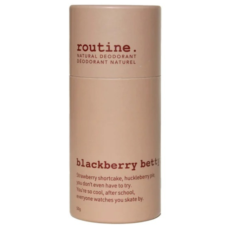 Routine Blackberry Betty Deodorant Stick 50g - Confidence in a Stick Format for on the Go-getters, Eliminate Odour While Maintaining Skin's Healthy Balance