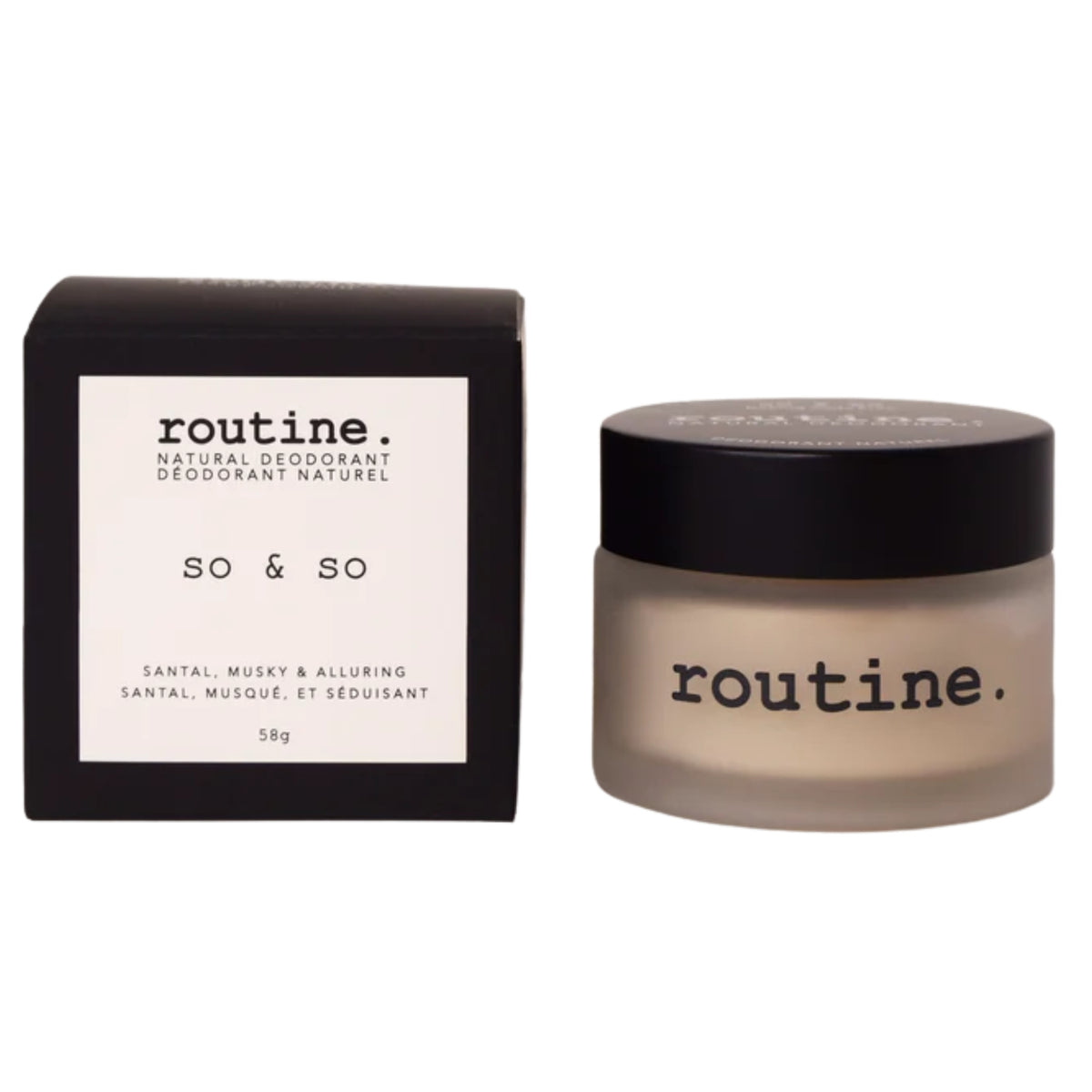 Routine So & So Deodorant Jar 58g - Nature's Source Inc