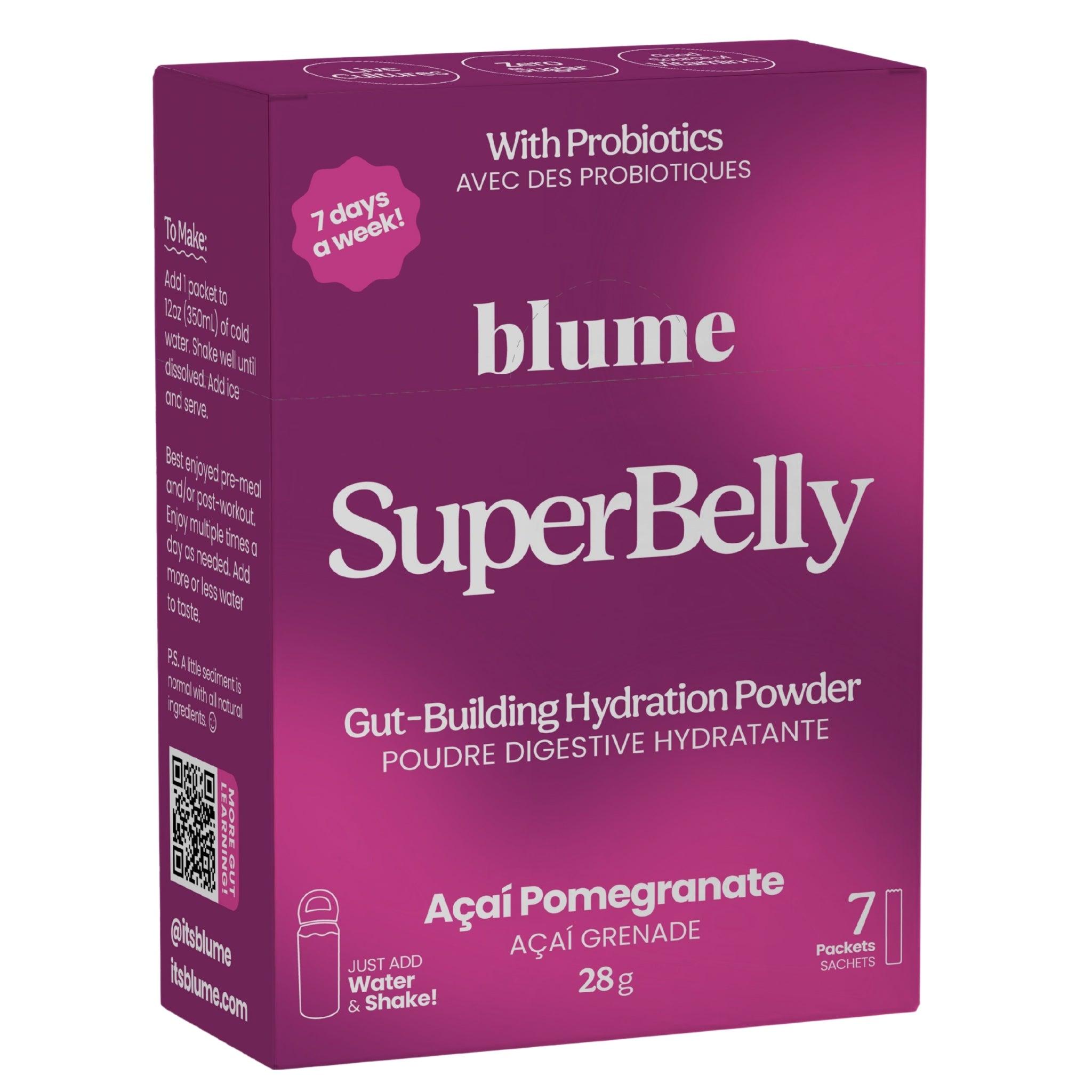Blume SuperBelly Acai Pomegranate 7pk 28g - Nature's Source Inc