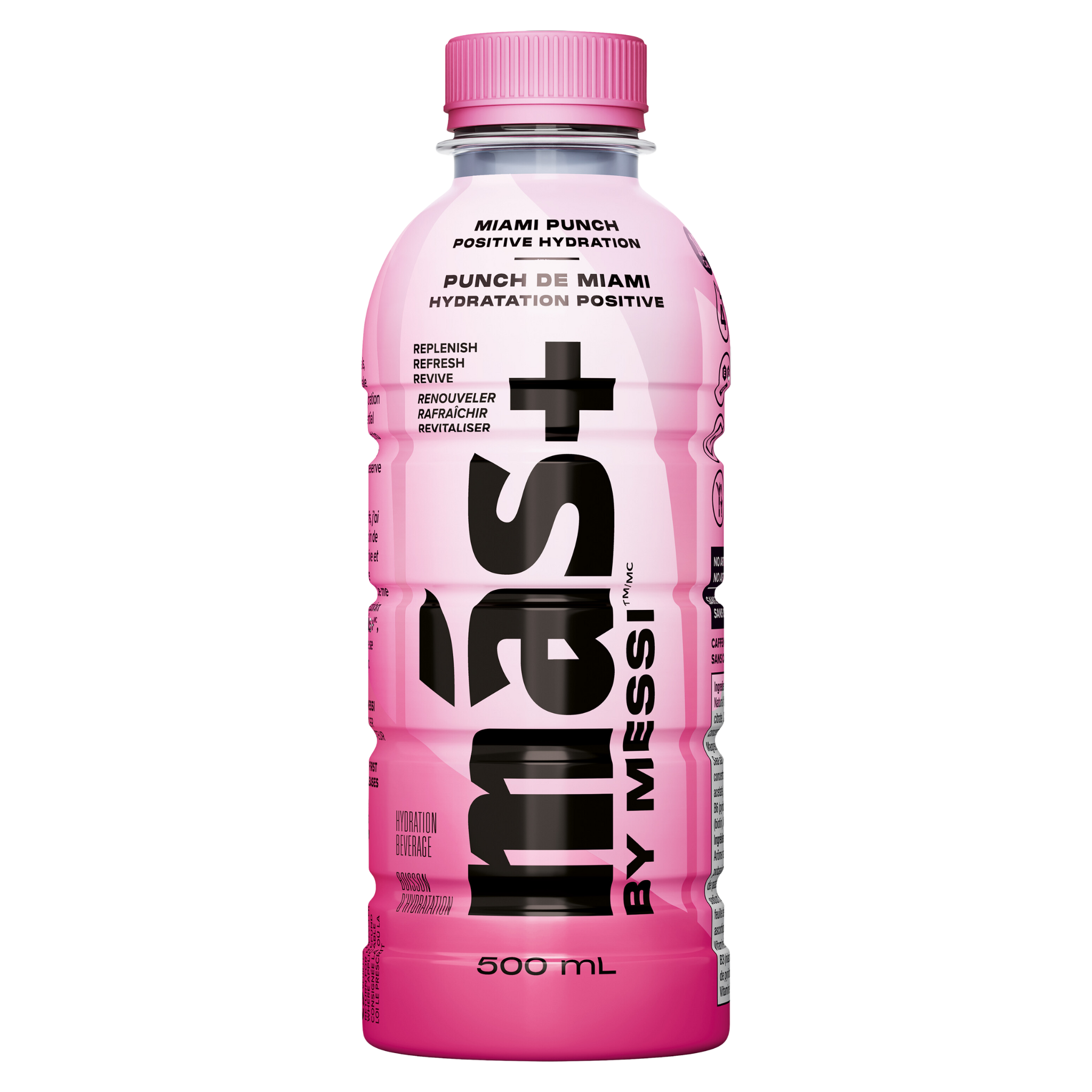 Mas+ Hydration Miami Punch 500ml - Contains Electrolytes For Optimal Hydration With A Miami Punch Flavor, Formulated To Replenish And Energize, Perfect For Active Lifestyles And On-The-Go Refreshment