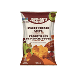 Jackson's Sweet Potato Chips Carolina BBQ 142g - Carolina Mop Sauce Seasoning, With Layers of BBQ Seasonings and Satisfying Texture for Ultimate Snack - Nature's Source Inc