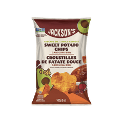 Jackson's Sweet Potato Chips Carolina BBQ 142g - Carolina Mop Sauce Seasoning, With Layers of BBQ Seasonings and Satisfying Texture for Ultimate Snack