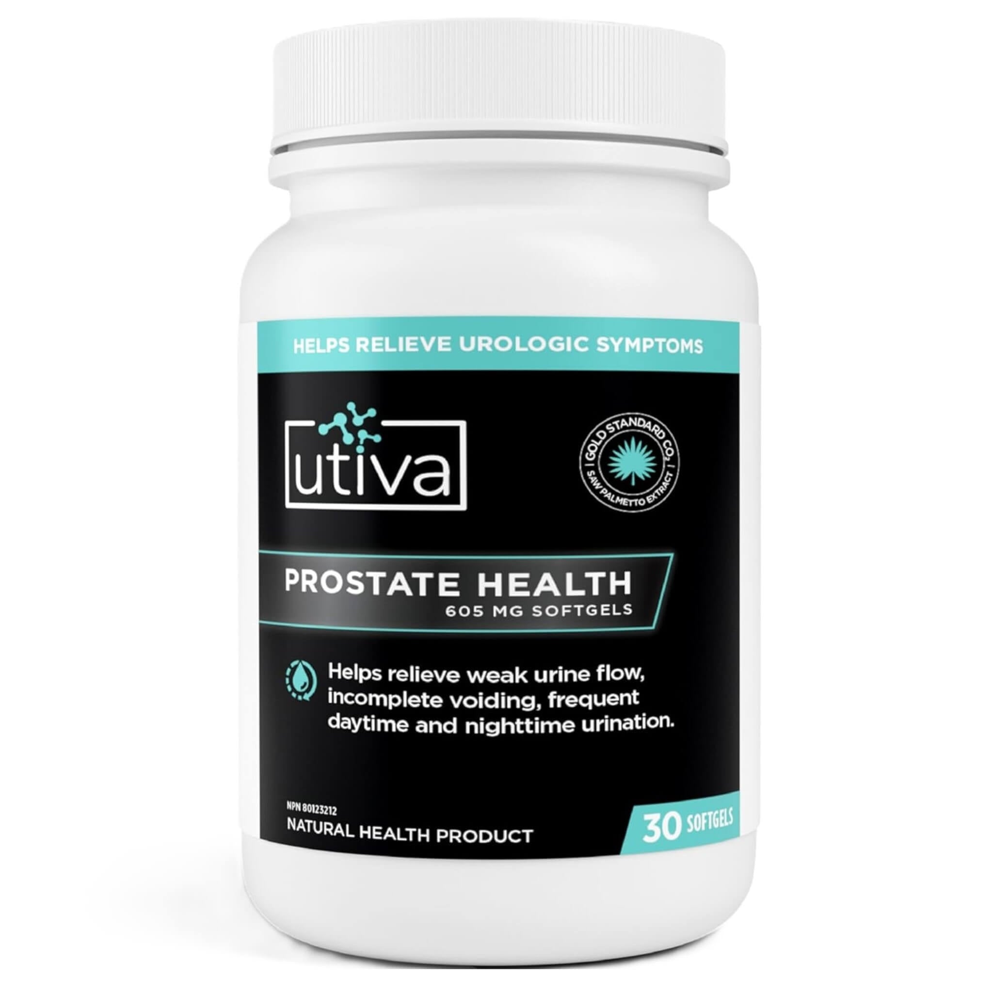 Utiva Prostate Health 605mg 30 Softgels