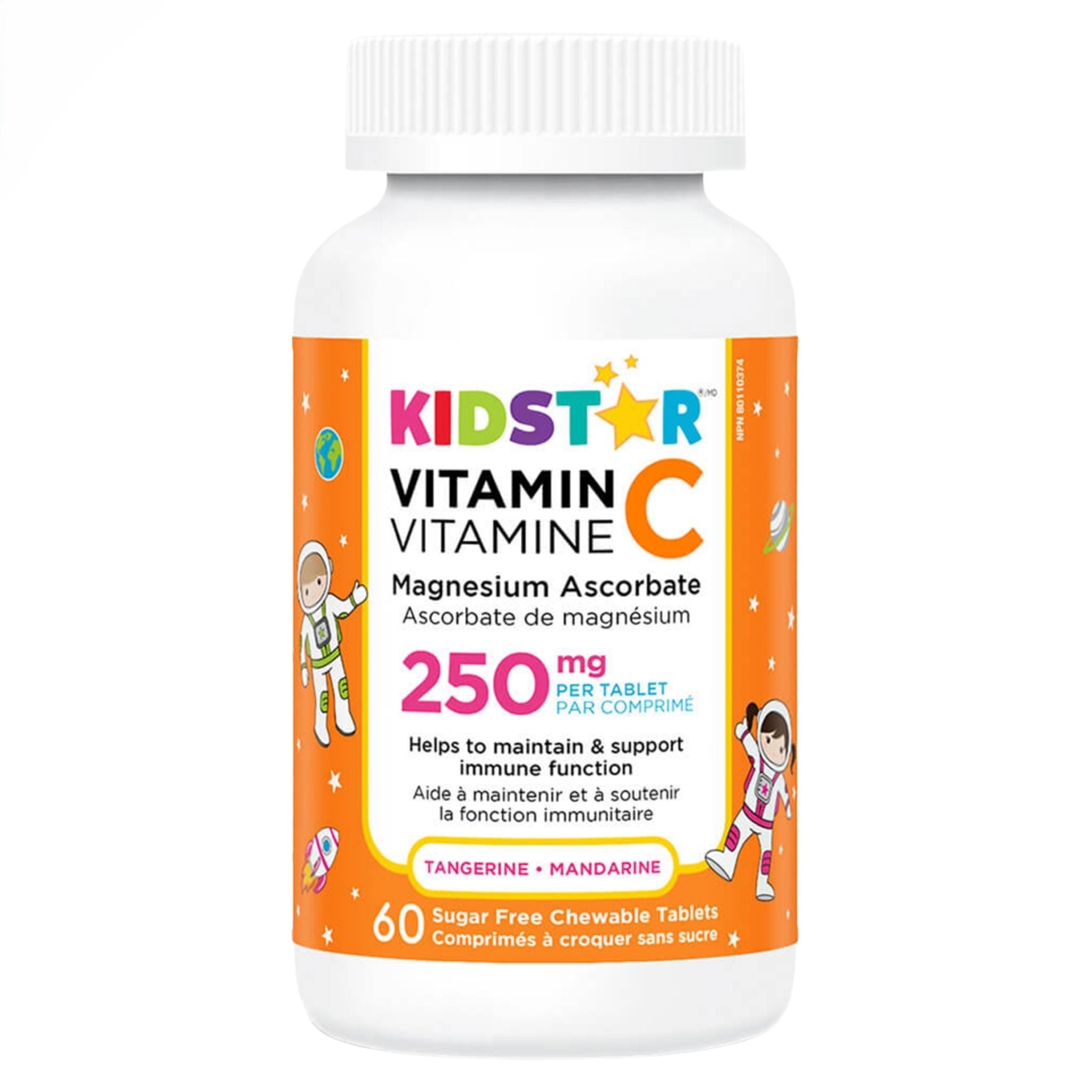 KidStar Vitamin C Tangerine 60 Chewable Tablets - Nature's Source Inc