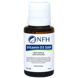 NFH Vitamin D3 SAP Liquid 2500IU 15ml - Promotes Cardiovascular Health, Bone Health, Immune Function, and Protect Against Infections, Support Optimal Health - Nature's Source Inc