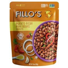 Fillo's Sofrito Beans Puerto Rican Pink Mild 283g - Authentic Traditional Flavor, Rich in Ingredients, A Treat for Your Taste Buds, Good Source of Wholesome Goodness