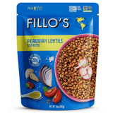 Fillo's Sofrito Beans Peruvian Lentils Mild 283g - Seasoned With Red Sofrito, Ready to Eat, Vegan Friendly, Plant Protein, Made With Extra Virgin Olive Oil - Nature's Source Inc