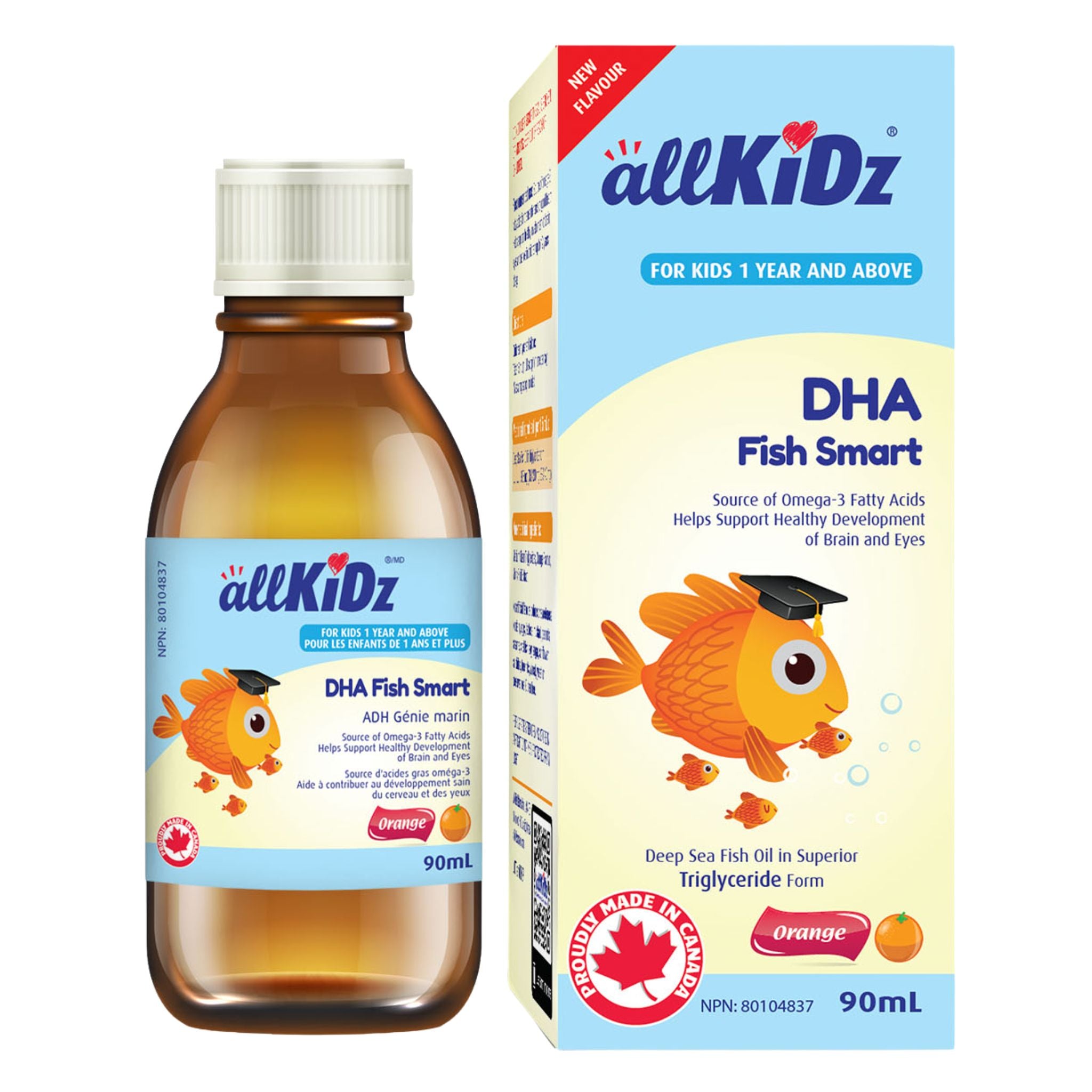 Allkidz Naturals DHA Fish Smart 90ml - Nature's Source Inc