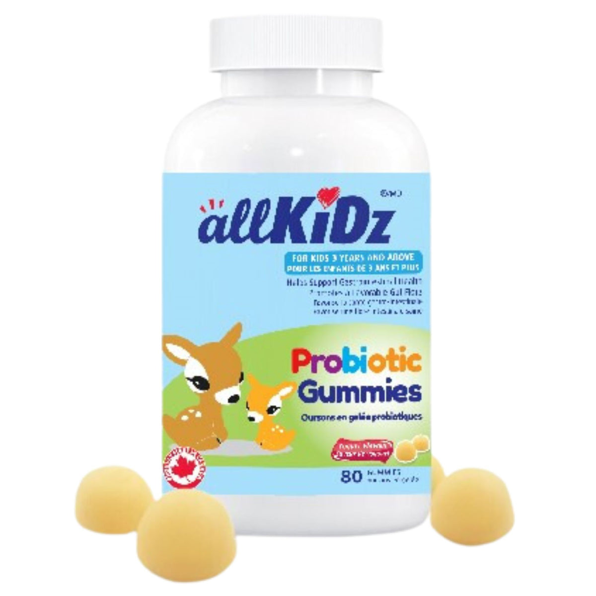 Allkidz Naturals Probiotic Gummies 80 Gummies