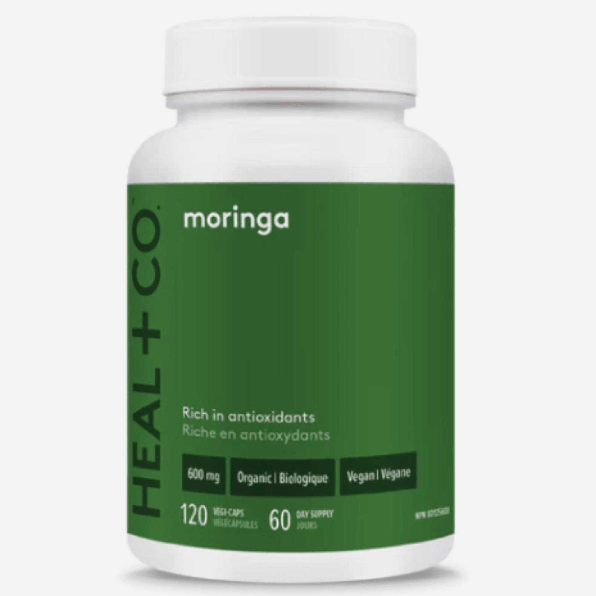 Heal + Co. Moringa 600mg 120 Vegetarian Capsules