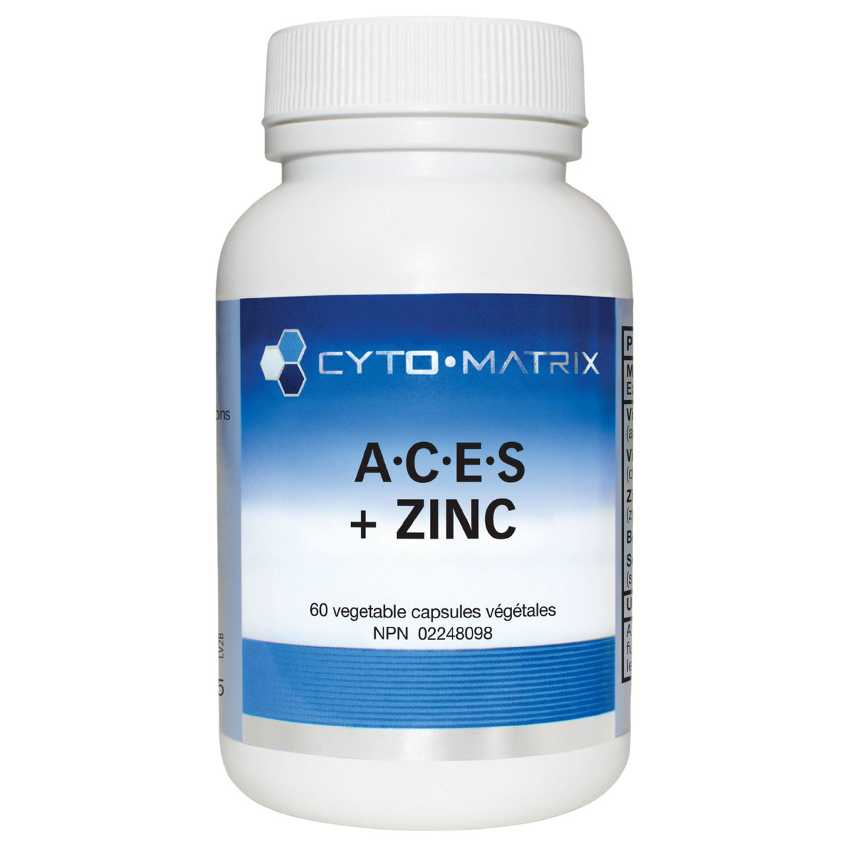 Cyto - Matrix A·C·E·S + Zinc 60 Vegetable Capsules - Nature's Source Inc