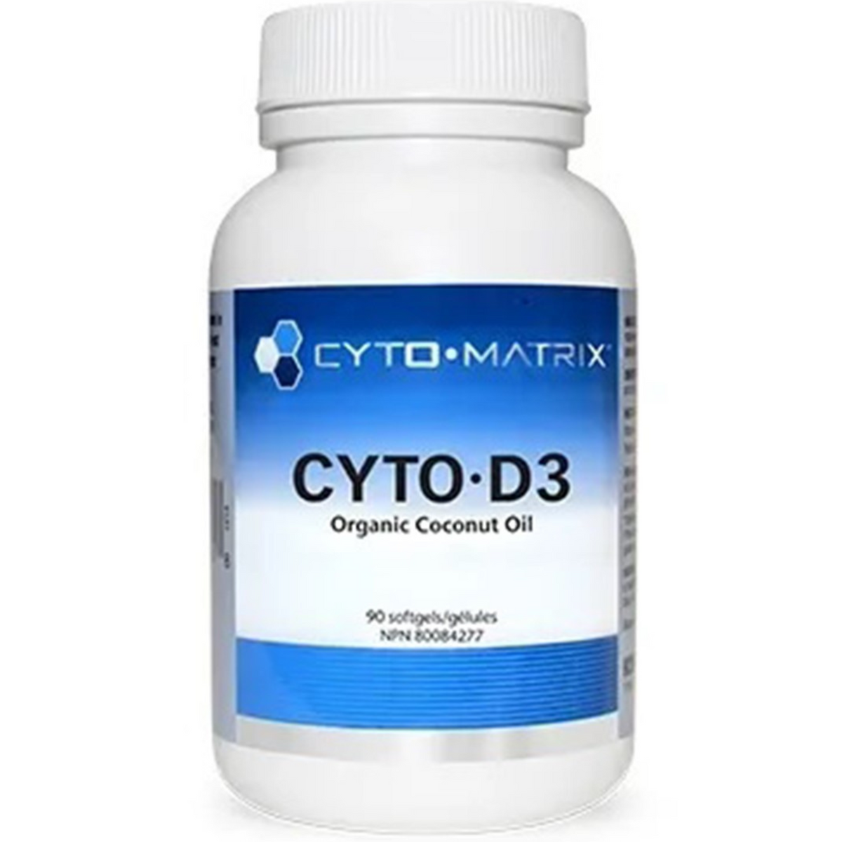 Cyto-Matrix Cyto-D3 Organic Coconut Oil 90 Softgels - Support Skeletal Health, Immunity, Mood Disorders, Cardiovascular Function, Hormone Imbalances