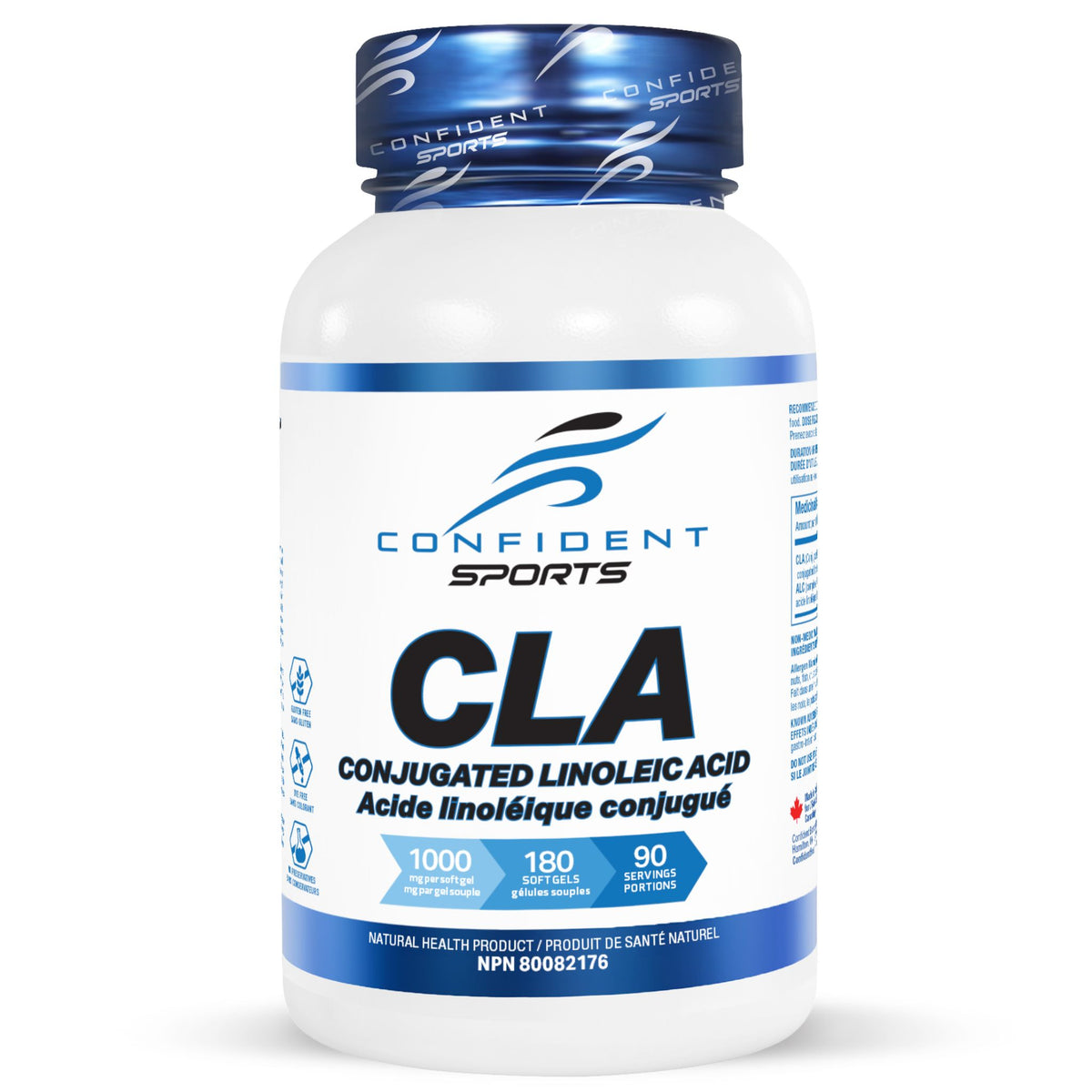 Confident Sports CLA 1000mg 180 Softgels - Nature's Source Inc