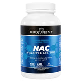 Confident Health NAC 600mg 240 Vegetarian Capsules - Nature's Source Inc