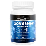 Confident Health Lions Mane 500mg 120 Vegetarian Capsules - Nature's Source Inc