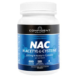 Confident Health NAC 600mg 120 Vegetarian Capsules - Nature's Source Inc