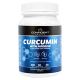 Confident Health Curcumin With Piperine 400mg 60 Vegetarian Capsules - Nature's Source Inc