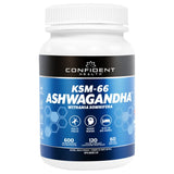 Confident Health KSM - 66 Ashwagandha 120 Vegetarian Capsules - Nature's Source Inc