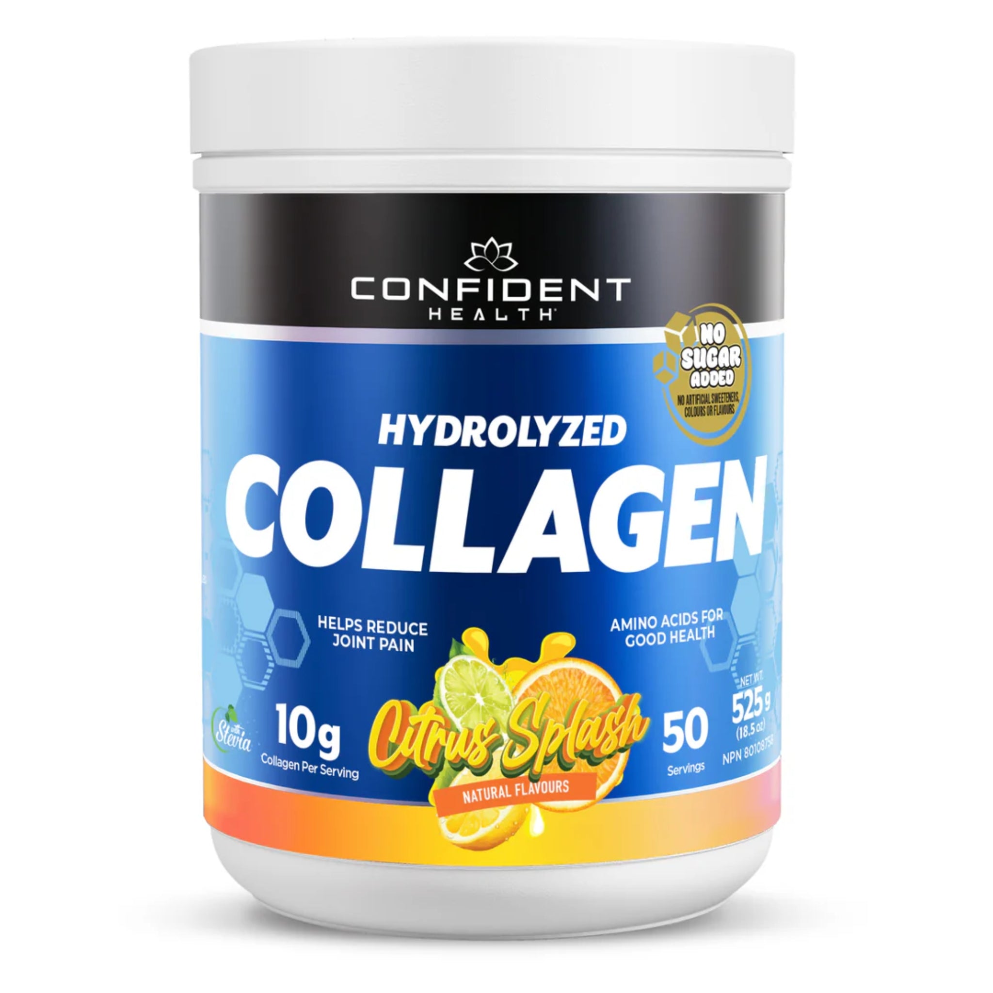 Confident Health Collagen Citrus Splash 525g - Nature's Source Inc
