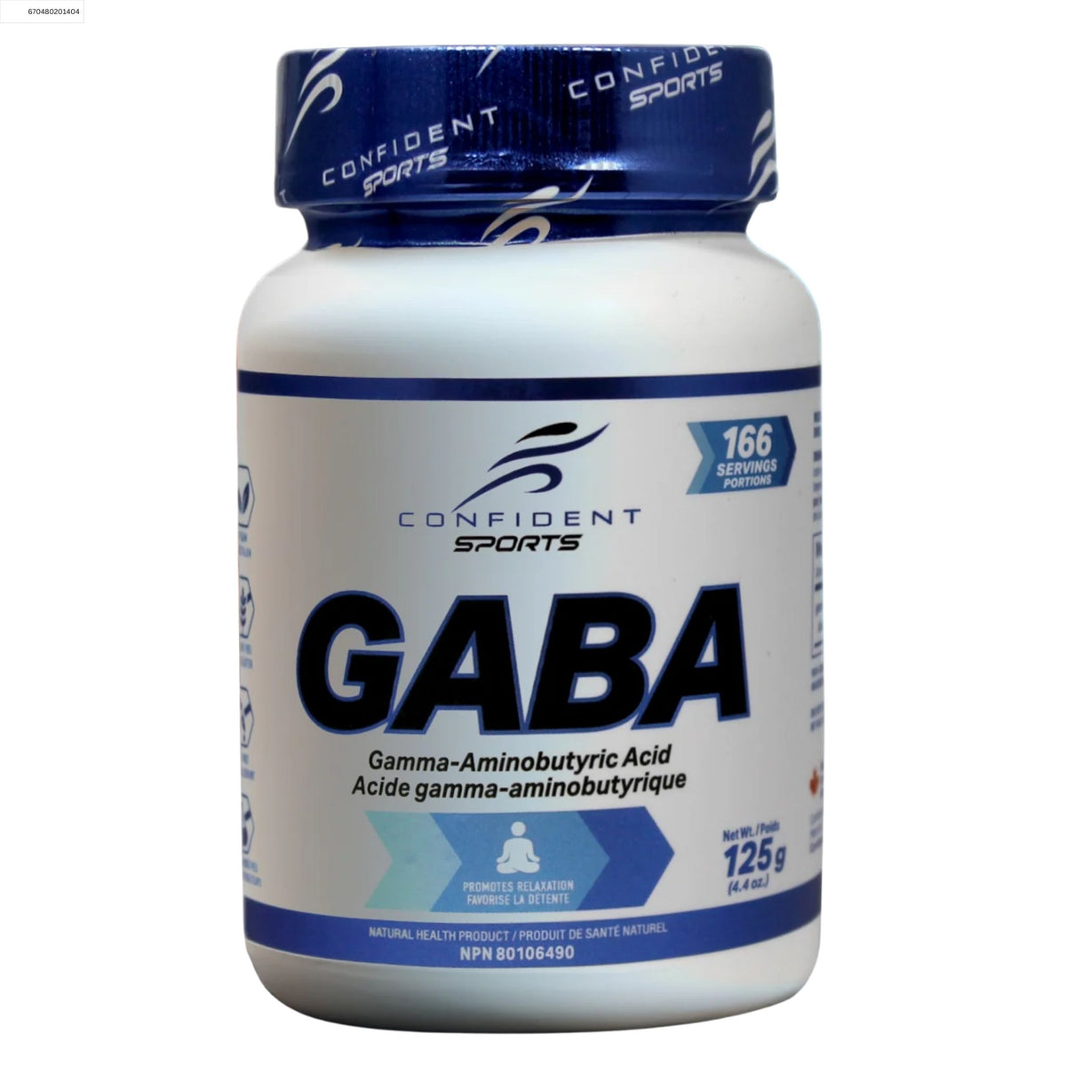 Confident Sports GABA 125g - Nature's Source Inc
