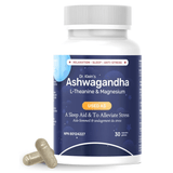 Dr. Klein's Ashwagandha PM 30 Capsules - Reduce Stress and Anxiety, Promote Relaxation, Improve Sleep, Support Overall Vitality - Nature's Source Inc