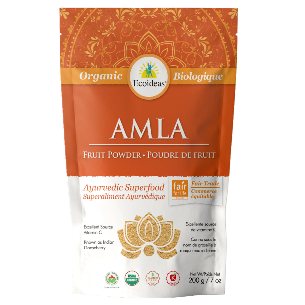 Ecoideas Organic Amla 200g - Nature's Source Inc