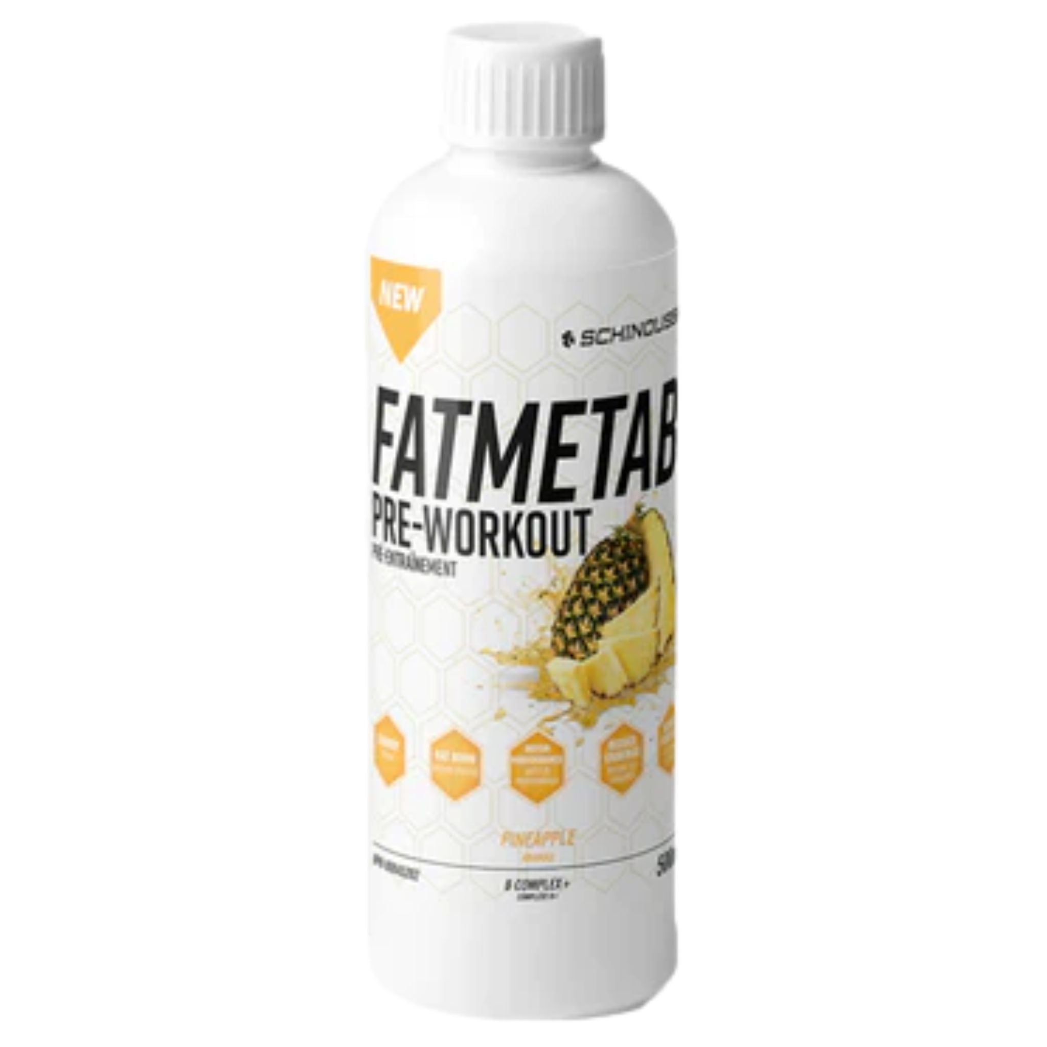 Schinoussa Fat Metabolite Pre - Workout Pineapple 500ml - Nature's Source Inc