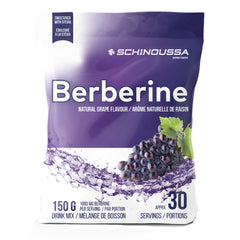 Schinoussa Berberine Drink Mix Grape 150g - Promotes Overall Health, May Help Strengthen Heart Health, Kill Bacteria, Regulate Sugar Metabolism, and Reduce Swelling