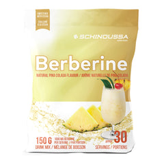 Schinoussa Berberine Drink Mix Pina Colada 150g - Helps Strengthen Heart Health, Kill Bacteria, Regulate Sugar Metabolism, and Reduce Swelling, A Flavorful Mix Drink Infused With the Beneficial Nutrient