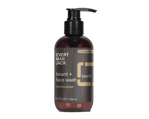 Every Man Jack Beard + Face Wash Sandalwood 200ml