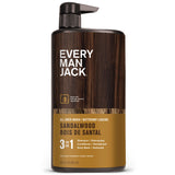 Every Man Jack 3 - in - 1 All Over Wash Sandalwood 852ml - Nature's Source Inc