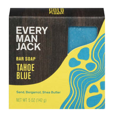 Every Man Jack Cold Plng Body Bar Tahoe Blue 142g - Possess Natural Fragrance and Soapy Texture, Made From the Cold Process, Contains Naturally Derived Ingredients