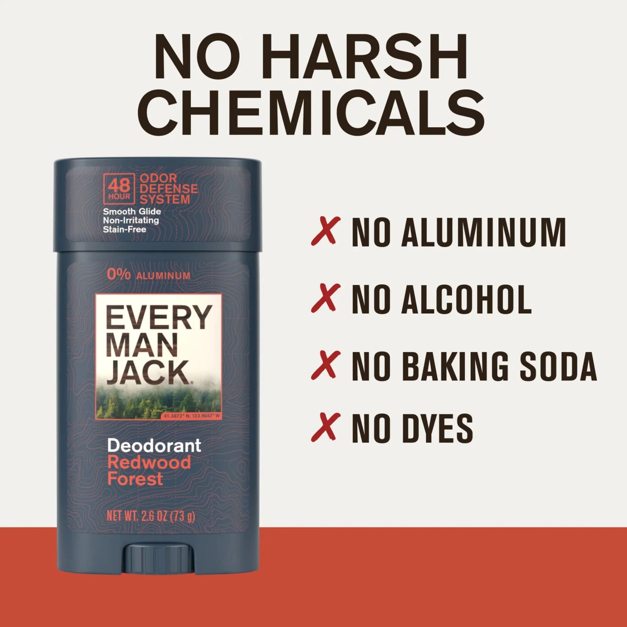 Every Man Jack Redwood Forest Deodorant 73g - Nature's Source Inc