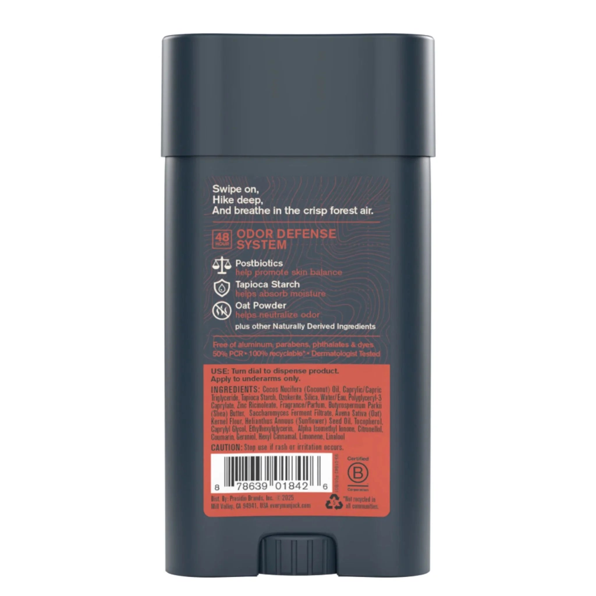 Every Man Jack Redwood Forest Deodorant 73g - Nature's Source Inc