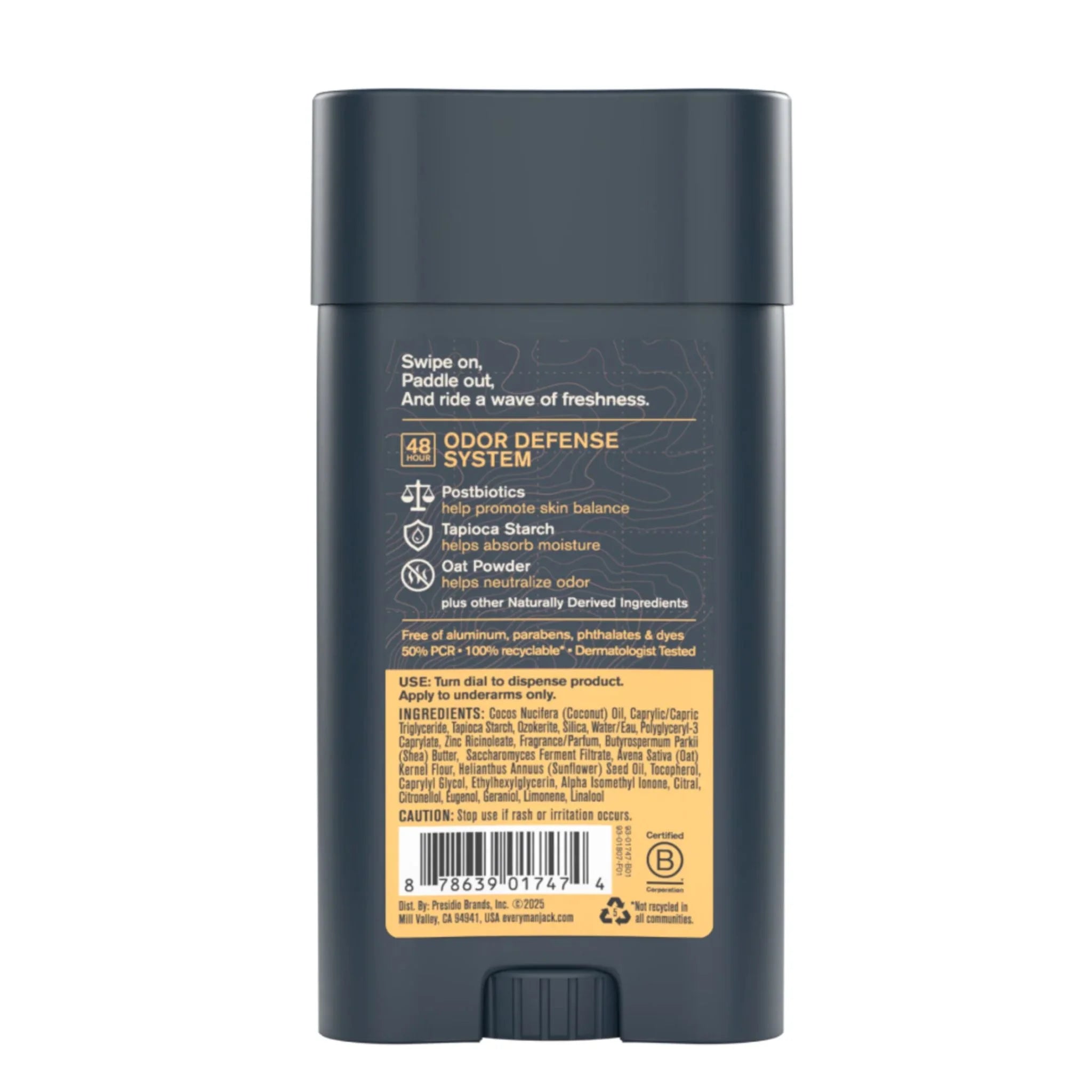Every Man Jack Pacific Surf Deodorant 73g - Nature's Source Inc