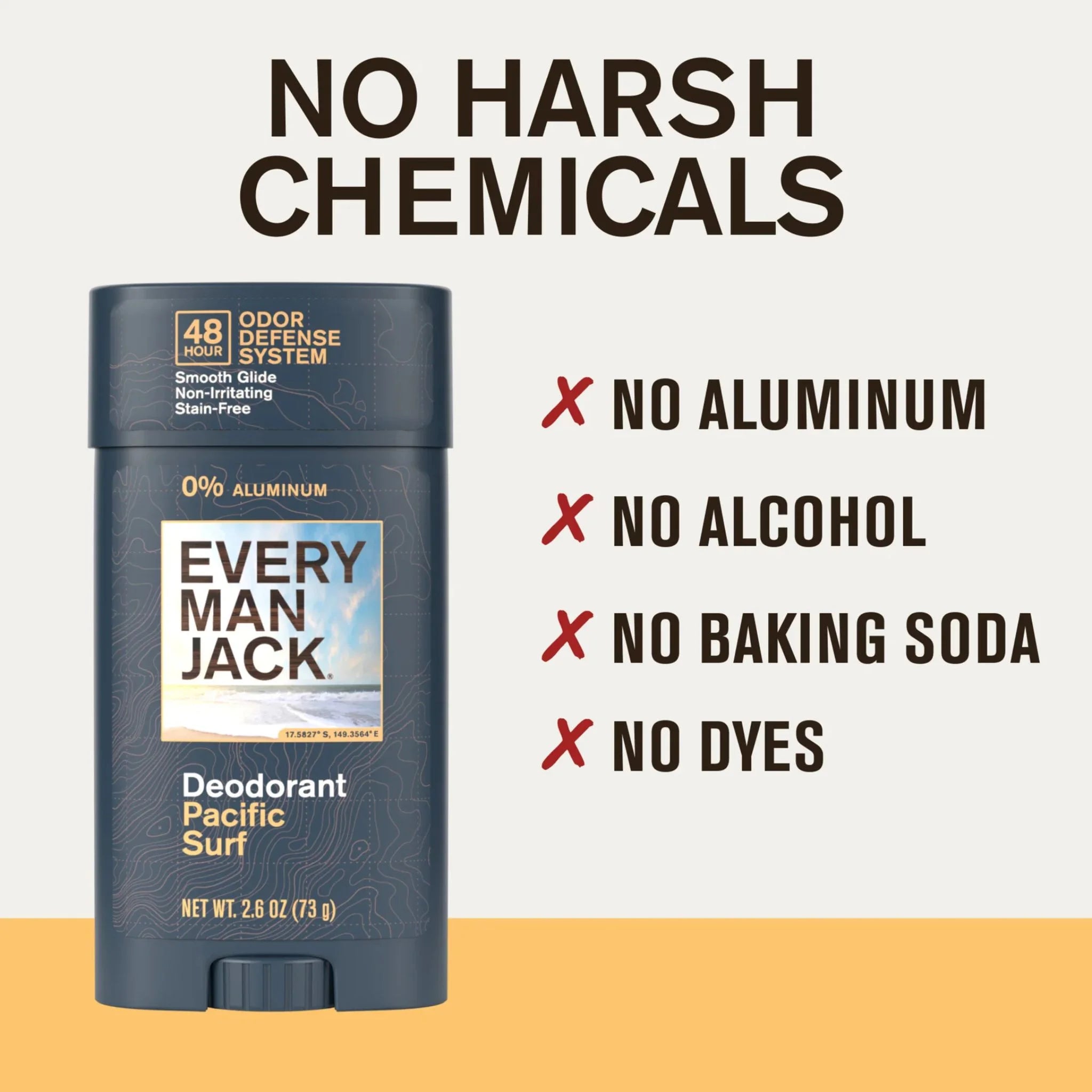 Every Man Jack Pacific Surf Deodorant 73g - Nature's Source Inc