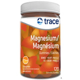 Trace Min Research Magnesium Tangerine 120 Gummies - Supports Anti - Stress, Relaxing, Heart, Muscles, Cell Integrity, Immunity, Bones, And Nerves, Delicious Source Of Magnesium, Organic Natural Tangerine Flavor - Nature's Source Inc