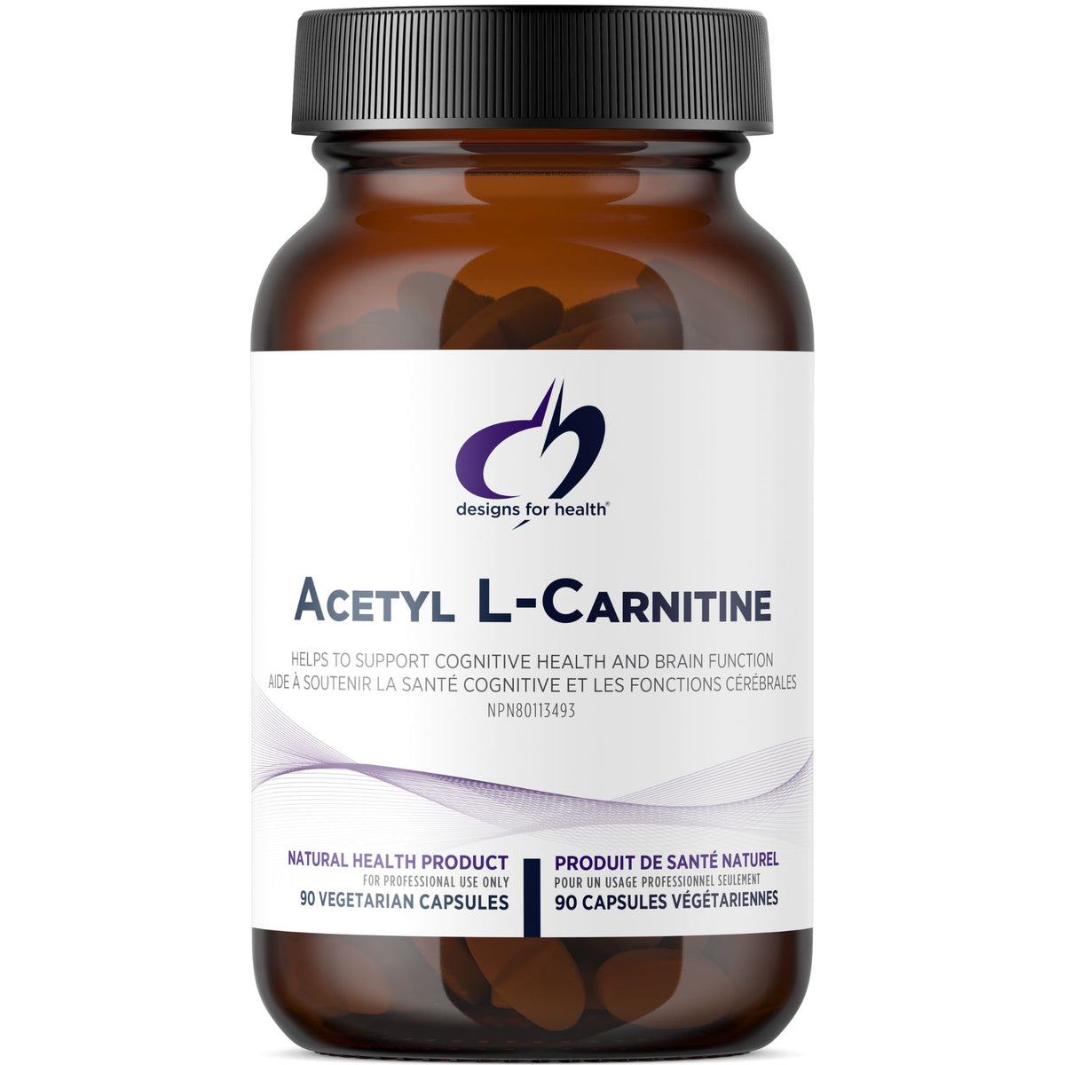 Designs for Health Acetyl L - Carnitine 90 Capsules - Support Normal Energy Production And Acetylcholine Production, Promote Healthy Brain And Cognitive Function, Balanced Mood, And Nerve Health - Nature's Source Inc