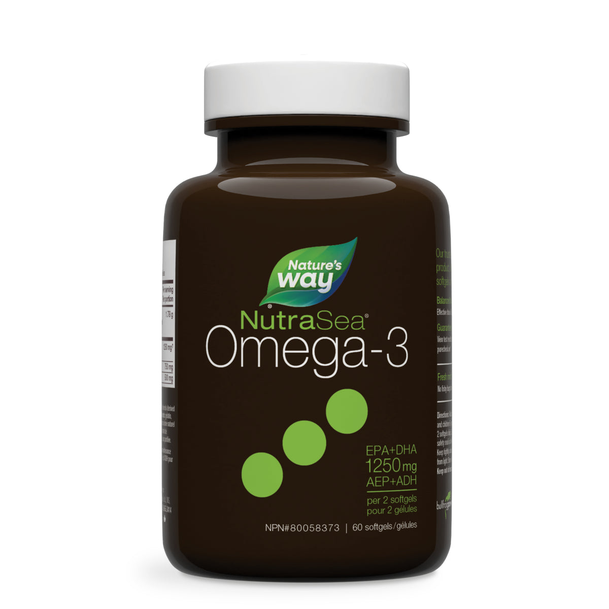 NutraSea Omega - 3 Softgels Fresh Mint, 60 Softgels - Nature's Source Inc
