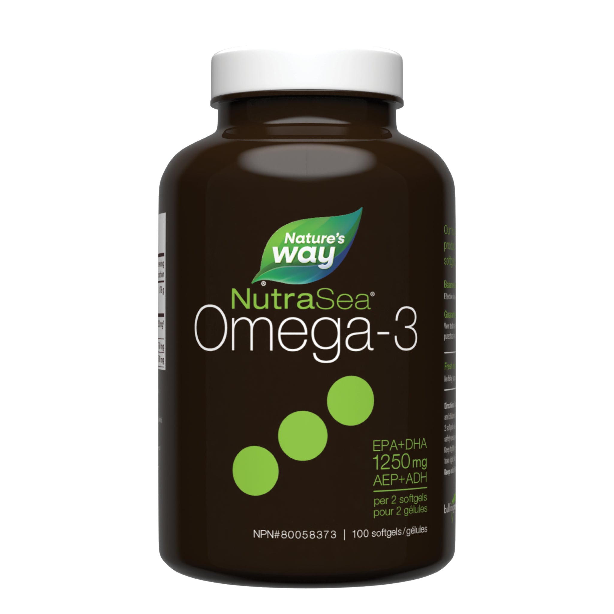 NutraSea Liquid Gels Mint 100 gel caps - Nature's Source Inc