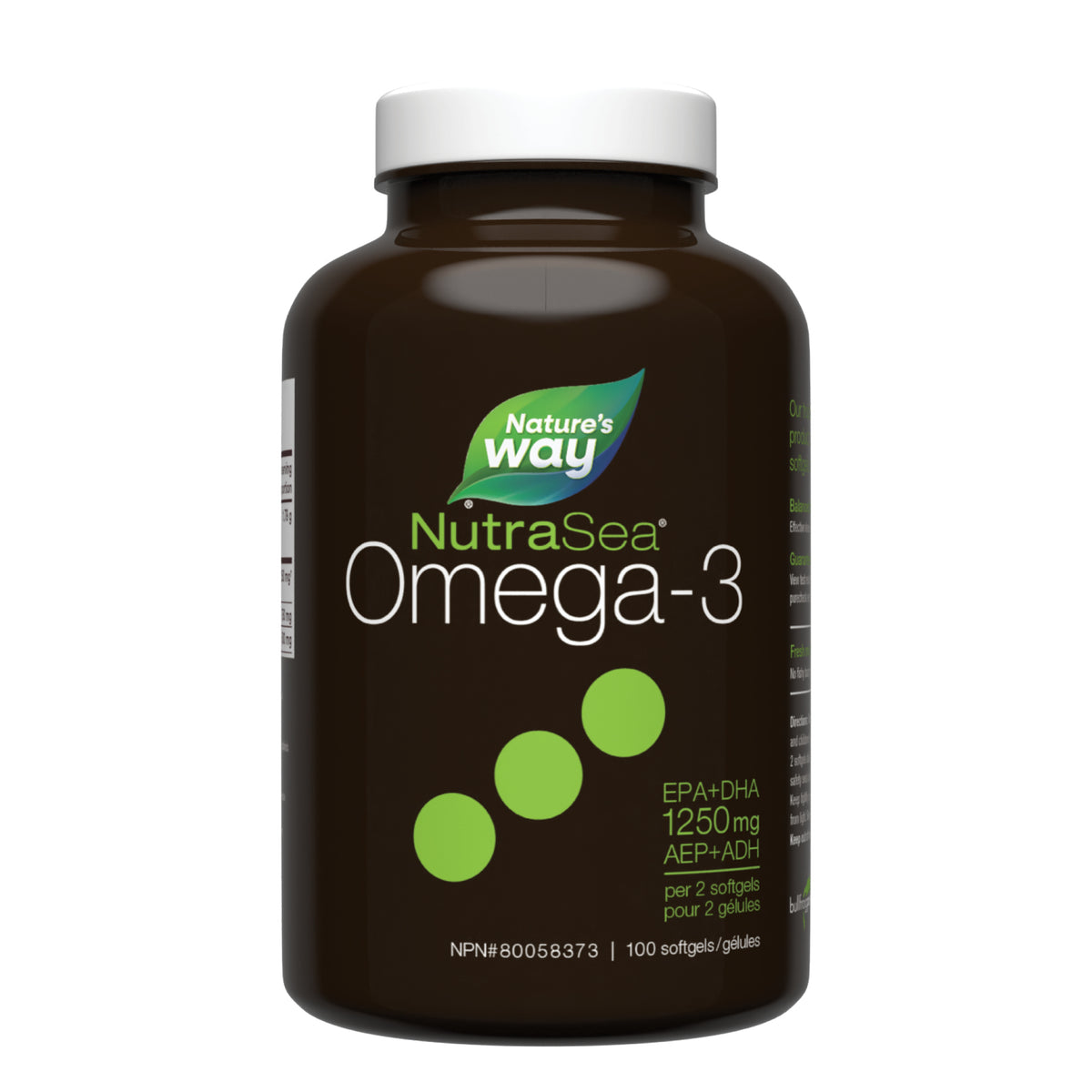 NutraSea Liquid Gels Mint 100 gel caps - Nature's Source Inc