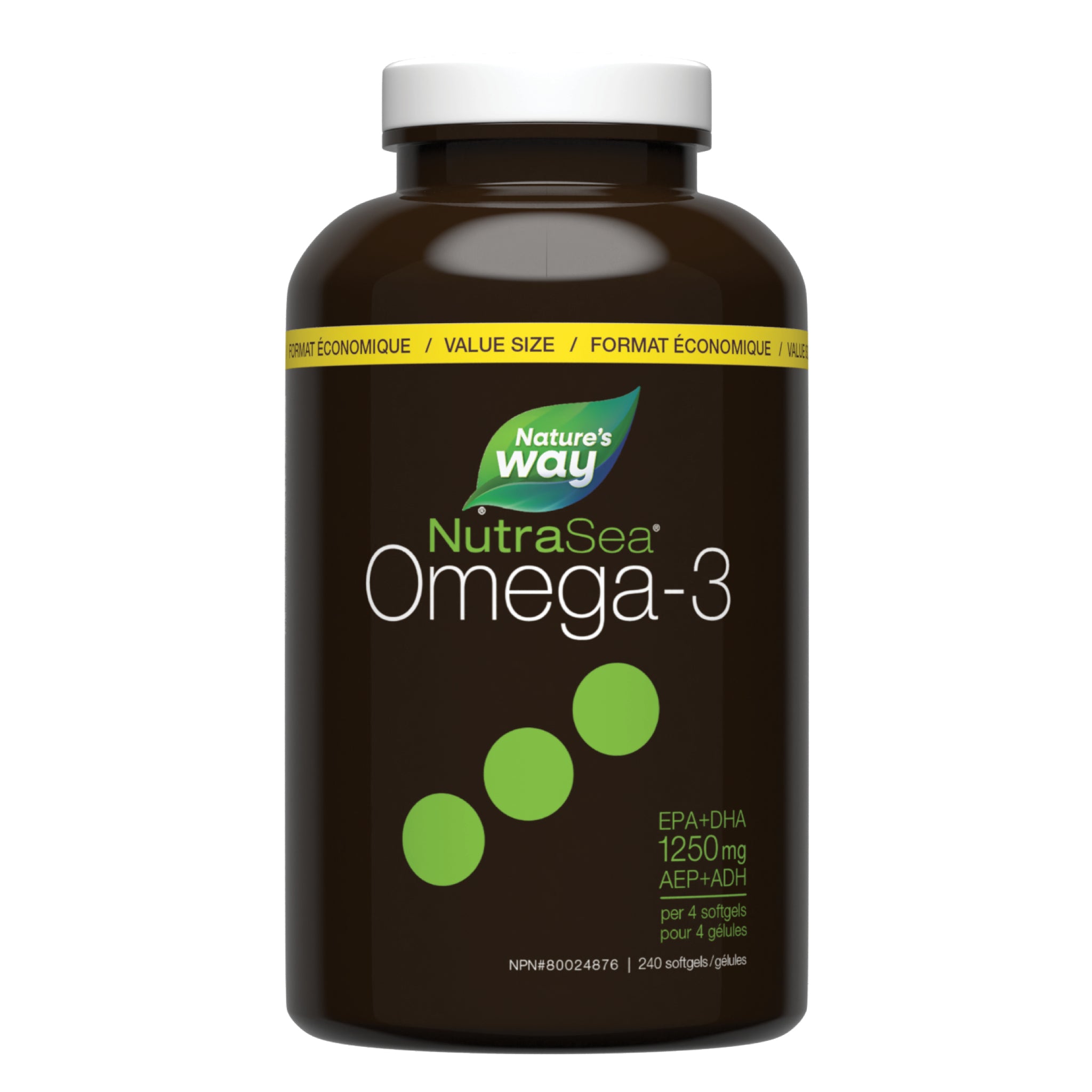 NutraSea Omega - 3, 240 Softgels - Nature's Source Inc