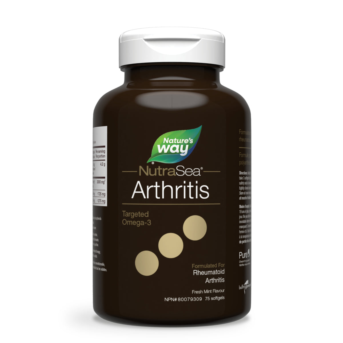 NutraSea Arthritis Fresh Mint 75 Softgels - Nature's Source Inc