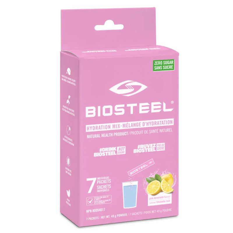 BioSteel Hydration Mix Pink Lemonade 7 Serving Packets