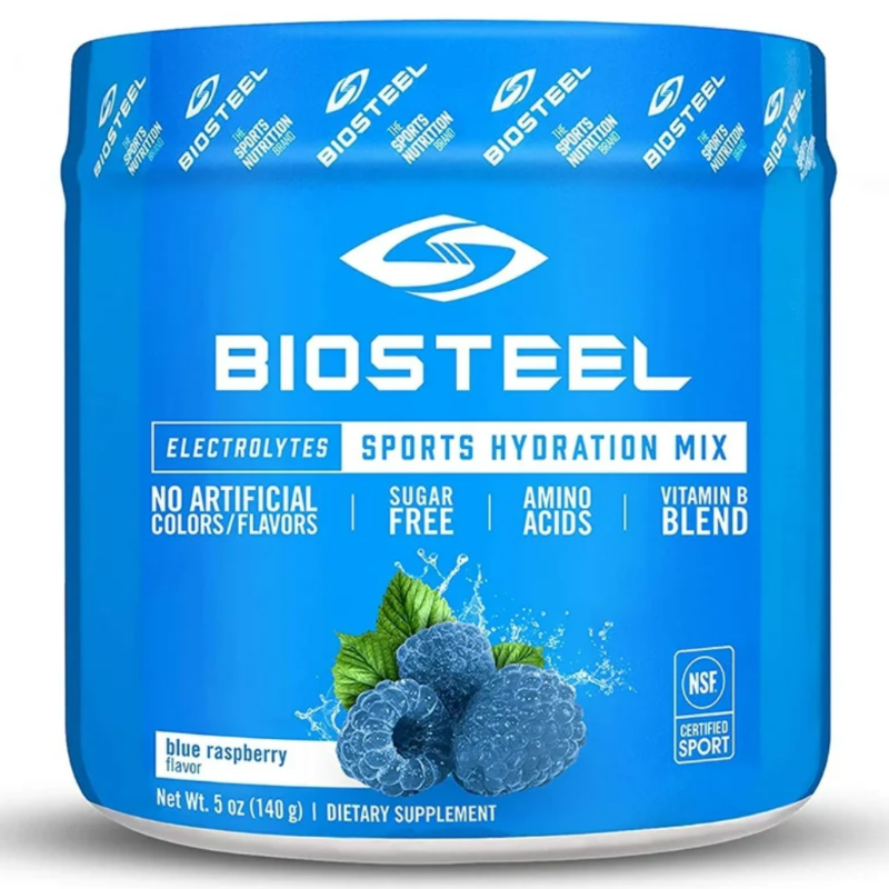 Biosteel Hydration Mix Blue Raspberry 140g - Promotes Hydration Throughout The Day With Great Taste, And Contains Clean, Quality Ingredients, Added Vitamins And Minerals Help Support Overall Good Health