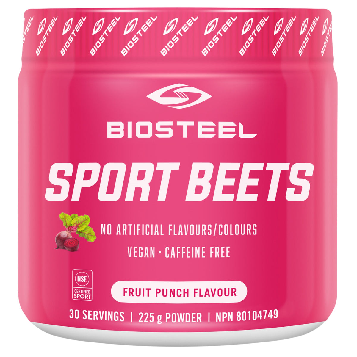BioSteel Sport Beets Fruit Punch 225g - Helps Delay Fatigue During Physical Activity, Aids In Muscle Recovery, Supports Physical Performance, Good Pre - Workout Support - Nature's Source Inc