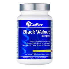 CanPrev Black Walnut Complex 120 Vegan Capsules - Promotes Healthy Digestion, Provides Relief From Stomach Pain, Indigestion, and Discomfort, Supports Healthier Gut